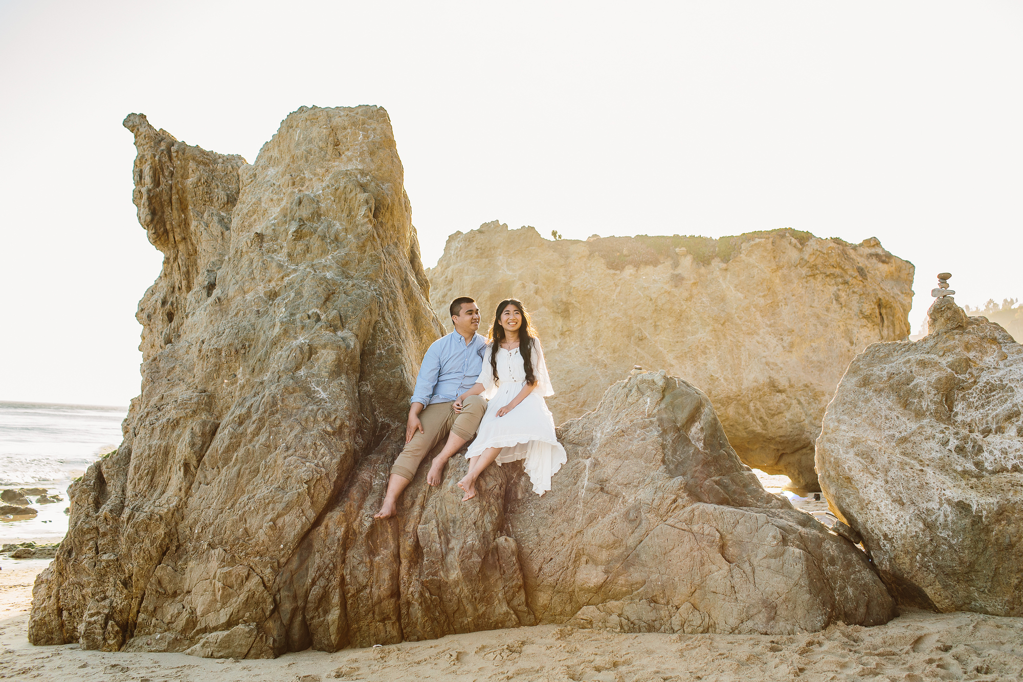 Malibu california engagement photography